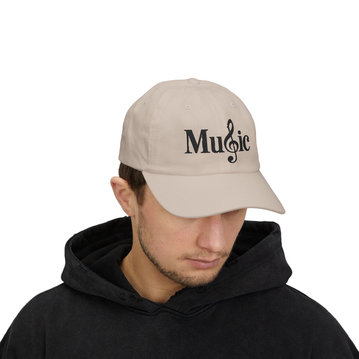 Music Cap – Stylische Basecap mit Notenschlüssel Logo für Musikliebhaber & Musiker – Unisex Streetwear Accessoire