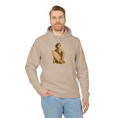 Surfer Hoodie Unisex (Brustprint) – Oversized Kapuzenpullover mit Surfer-Print | Retro Beach Style für Männer & Frauen