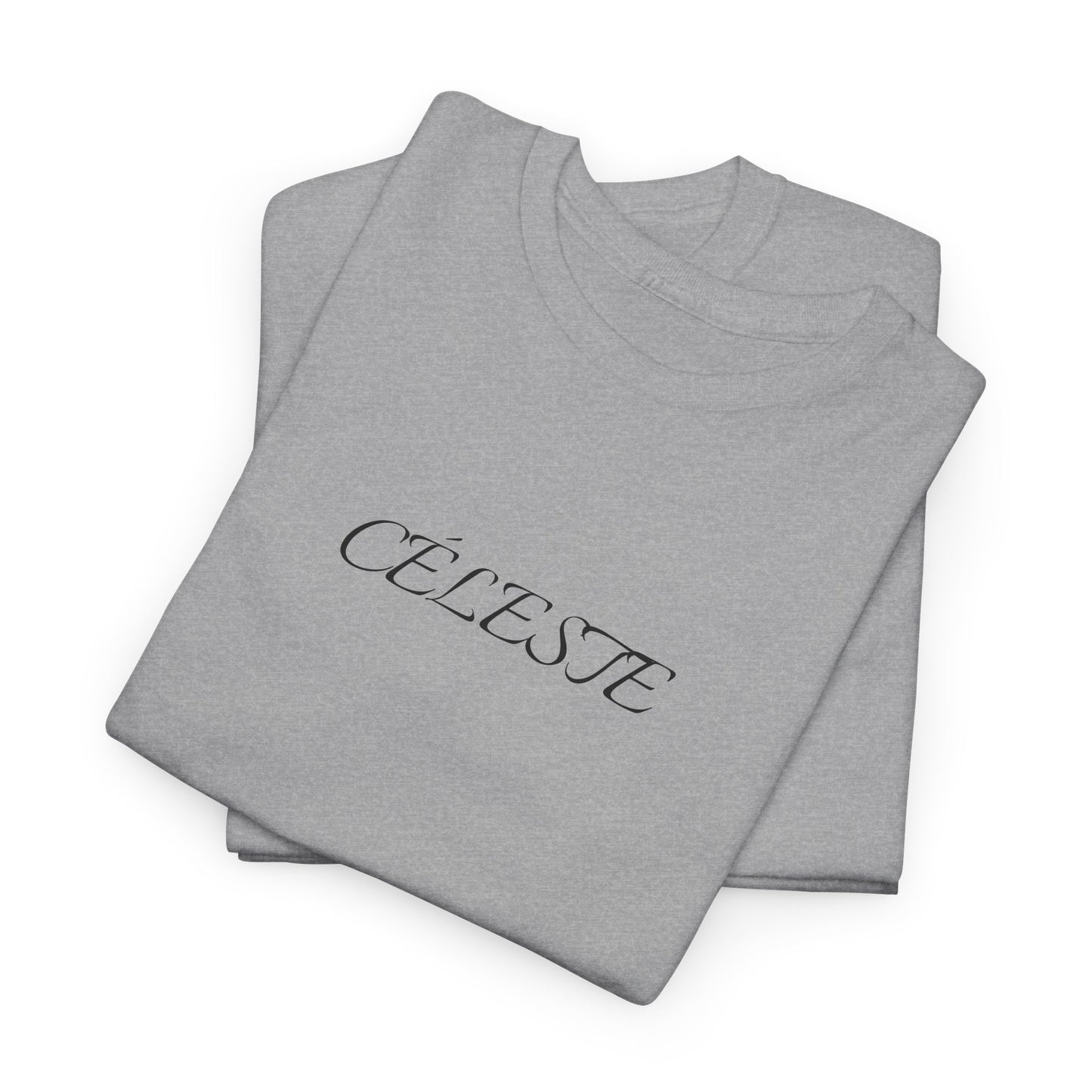 Céleste T-Shirt (Brustprint) – Unisex Heavy Cotton Tee | Nachhaltige Streetwear aus 100% Baumwolle