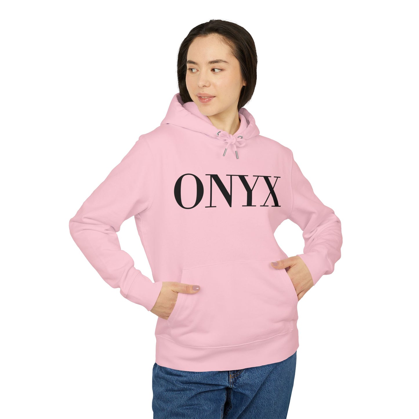 ONYX Hoodie (Brustprint) – Oversize Kapuzenpullover im minimalistischen Streetwear-Design für Damen & Herren