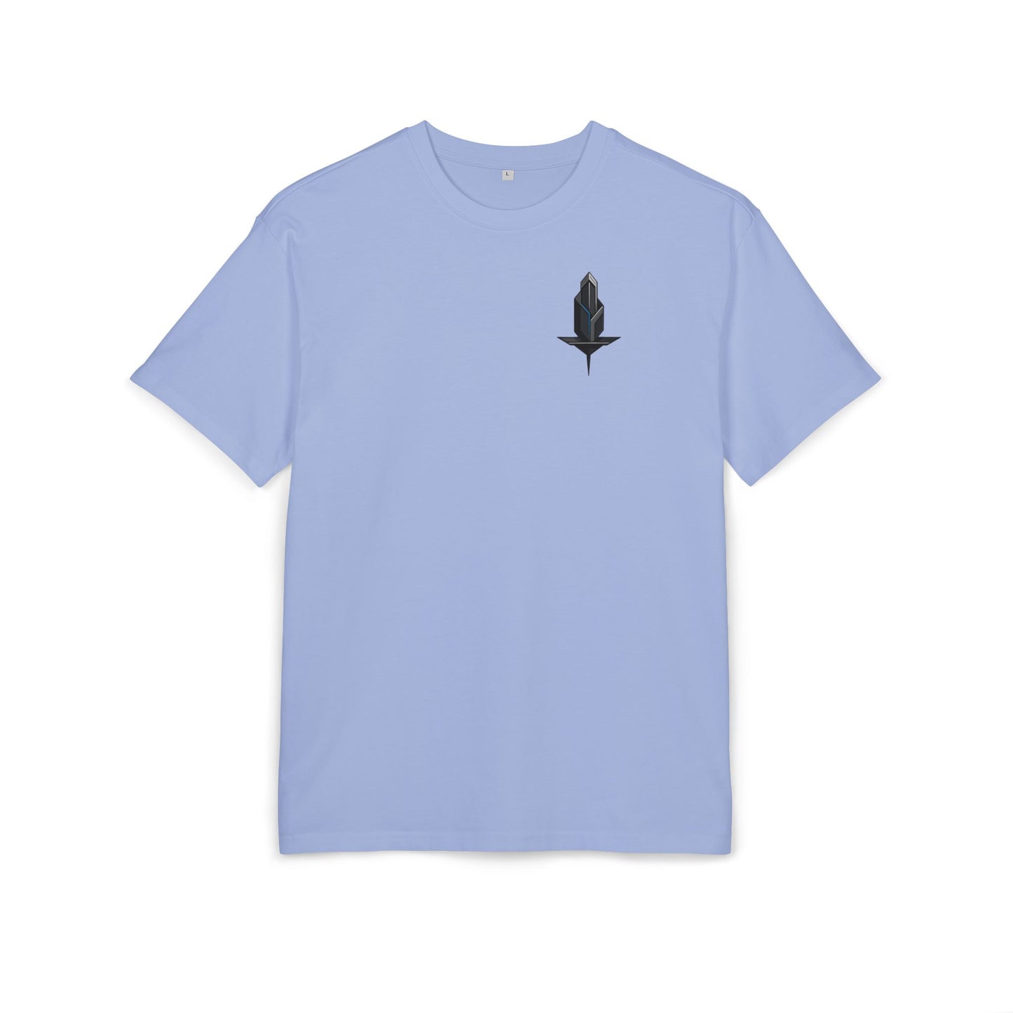Minimalistisches Tech T-Shirt (Brustprint) – Unisex Shirt mit modernem geometrischem Logo – Urban Streetwear Look
