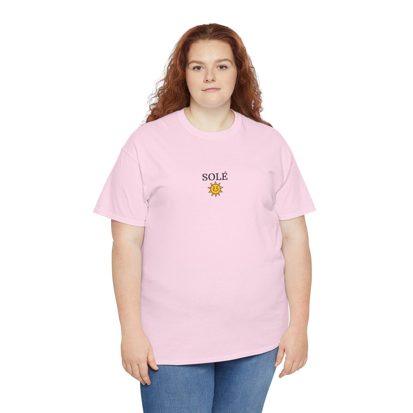SOLÉ T-Shirt (Brustprint) – Unisex Heavy Cotton Tee | Nachhaltige Streetwear aus 100% Baumwolle