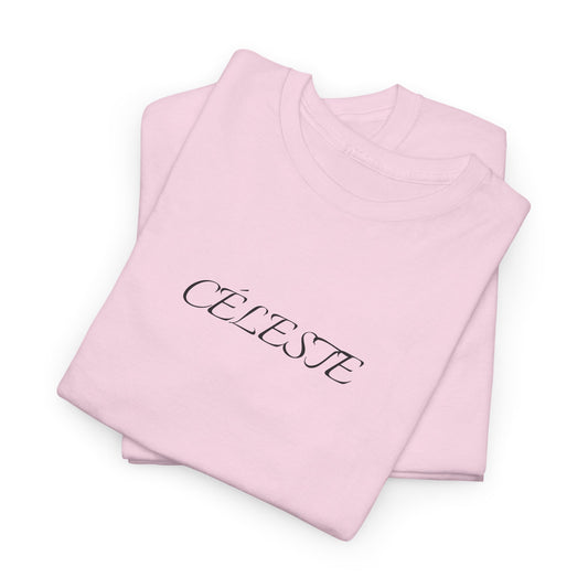Céleste T-Shirt (Brustprint) – Unisex Heavy Cotton Tee | Nachhaltige Streetwear aus 100% Baumwolle