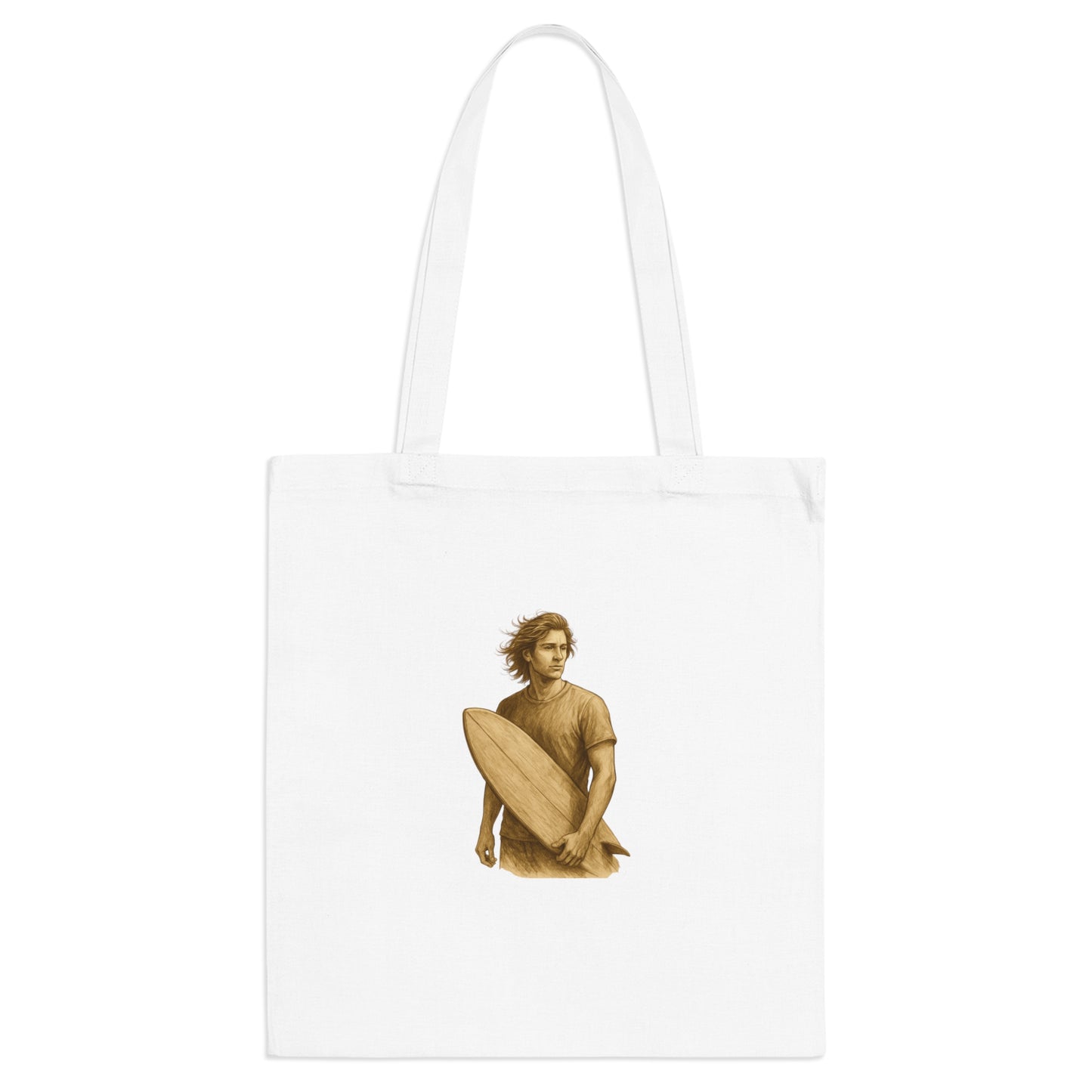 Surfer Jutebeutel – Nachhaltige Stofftasche mit Surf Design | Unisex Beach Bag für Wellenreiter & Naturfreunde