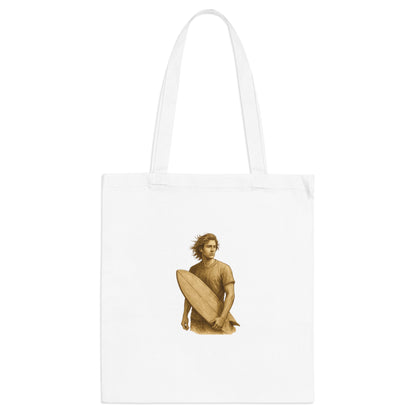 Surfer Jutebeutel – Nachhaltige Stofftasche mit Surf Design | Unisex Beach Bag für Wellenreiter & Naturfreunde