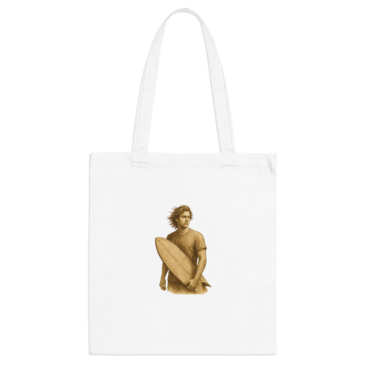 Surfer Jutebeutel – Nachhaltige Stofftasche mit Surf Design | Unisex Beach Bag für Wellenreiter & Naturfreunde