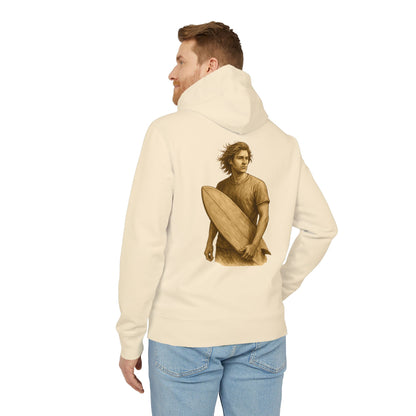 Surfer Hoodie Unisex (Rückenprint) – Oversized Kapuzenpullover mit Surfer-Print | Retro Beach Style für Männer & Frauen