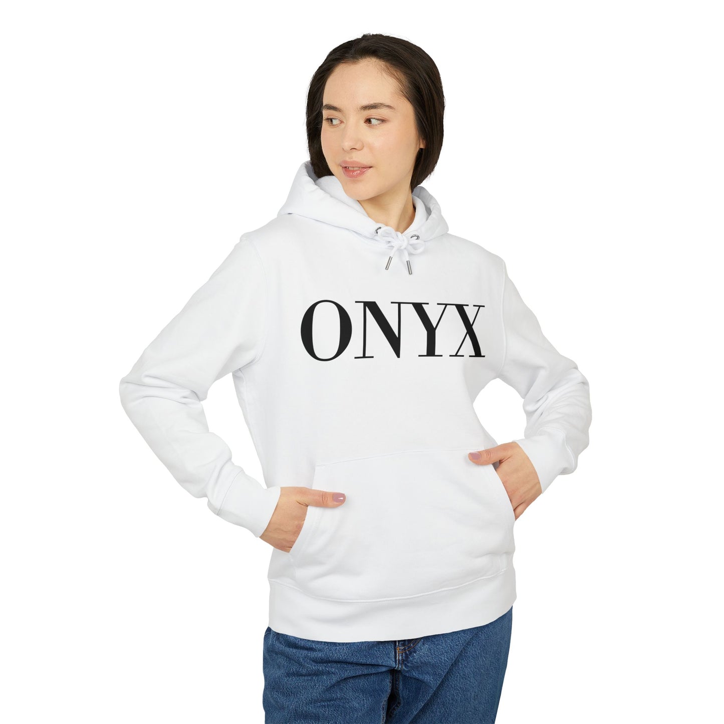 ONYX Hoodie (Brustprint) – Oversize Kapuzenpullover im minimalistischen Streetwear-Design für Damen & Herren