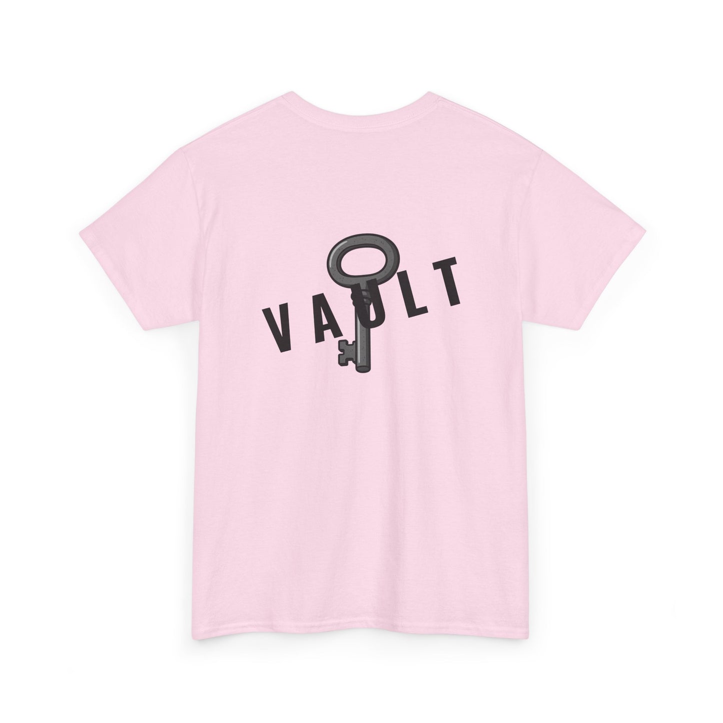 VAULT T-Shirt mit Schlüssel-Design (Rückenprint) – Unisex Heavy Cotton Tee | Nachhaltige Streetwear aus 100% Baumwolle