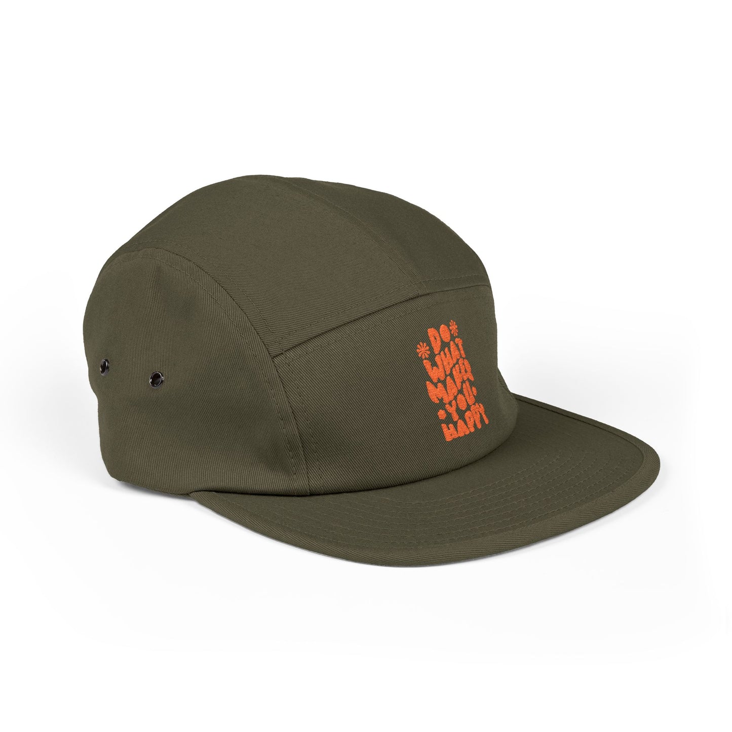 Do What Makes You Happy – 5-Panel Cap mit Stickerei