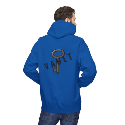 VAULT Hoodie mit Schlüssel-Design (Rückenprint) – Unisex Midweight Fleece | Nachhaltige Streetwear mit Komfort & Stil