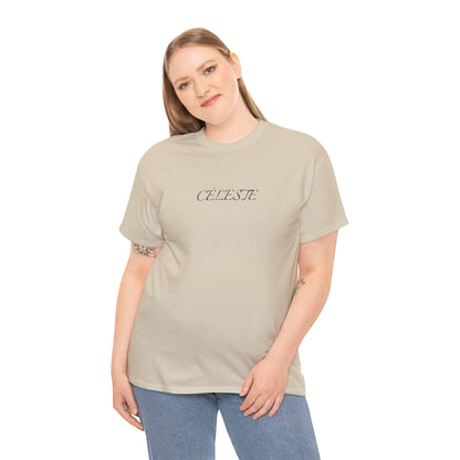 Céleste T-Shirt (Brustprint) – Unisex Heavy Cotton Tee | Nachhaltige Streetwear aus 100% Baumwolle