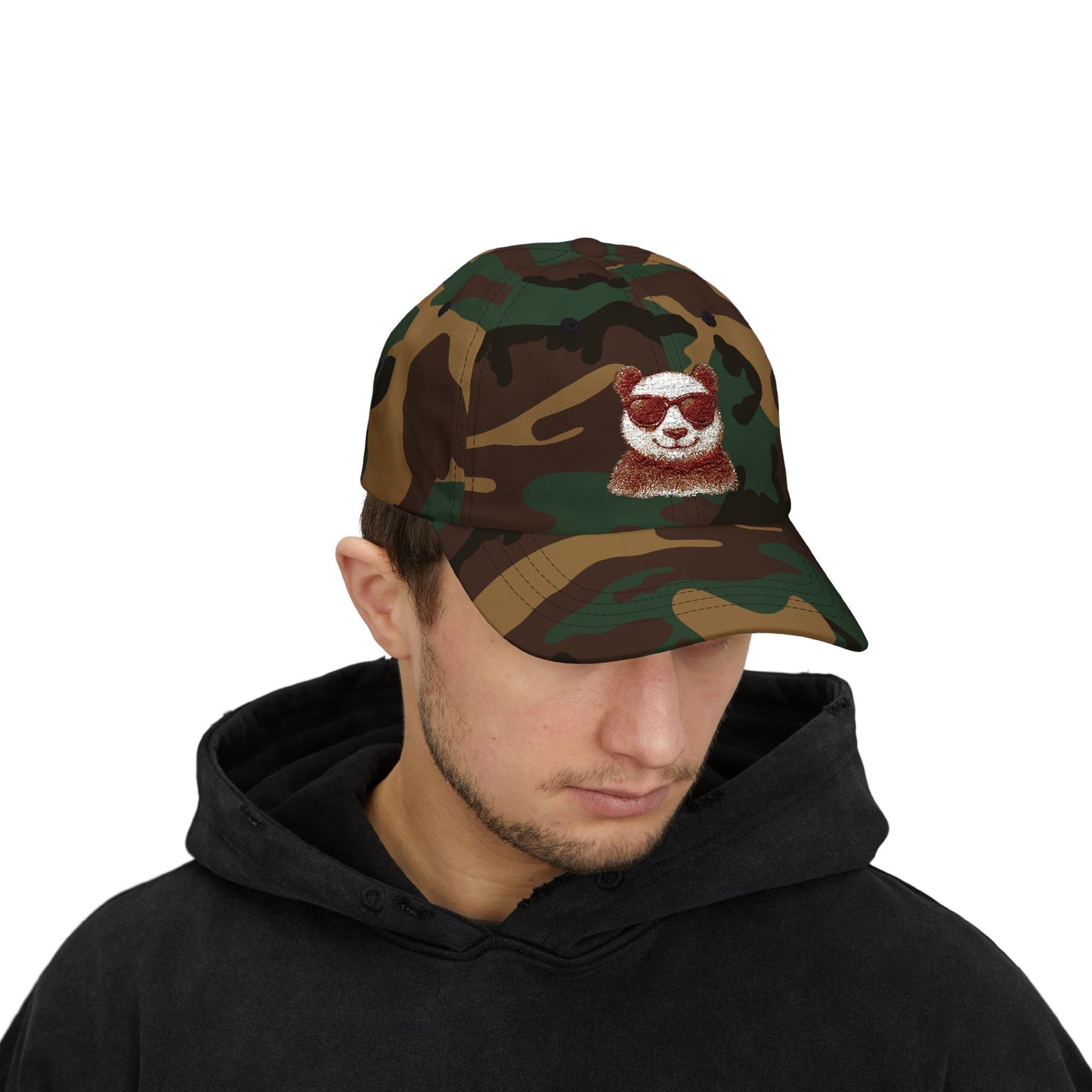 Panda Cap mit Sonnenbrille – Coole Unisex Basecap für Alltag, Streetwear & Festivals