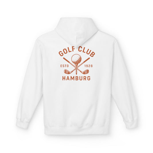 Vintage Golf Club Hamburg Hoodie (Rückenprint) – Retro Kapuzenpullover Estd. 1928 für Herren & Damen