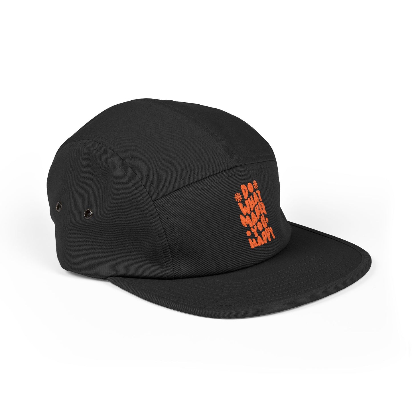 Do What Makes You Happy – 5-Panel Cap mit Stickerei