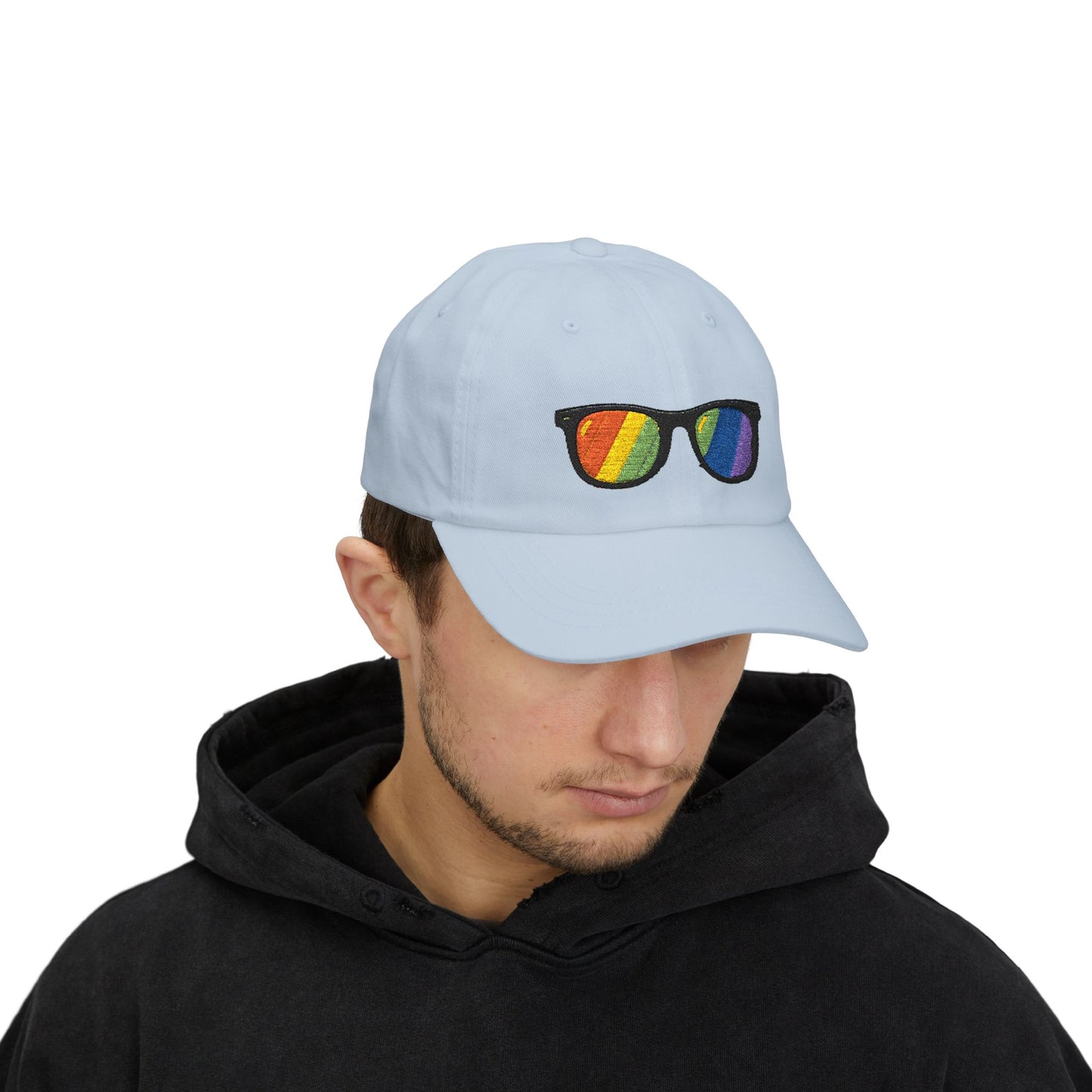 Regenbogen Sonnenbrille Cap – Stylische Unisex Snapback für Pride, Festivals & Streetwear