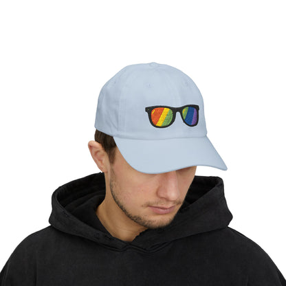 Regenbogen Sonnenbrille Cap – Stylische Unisex Snapback für Pride, Festivals & Streetwear