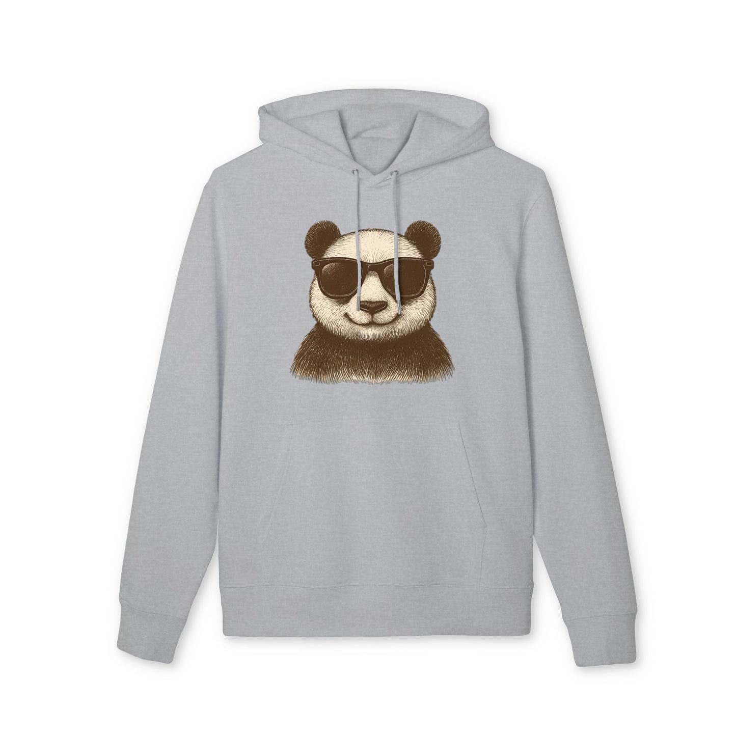 Panda Hoodie mit Sonnenbrille (Brustprint) – Cooler Unisex Kapuzenpullover im Oversize Streetwear Look