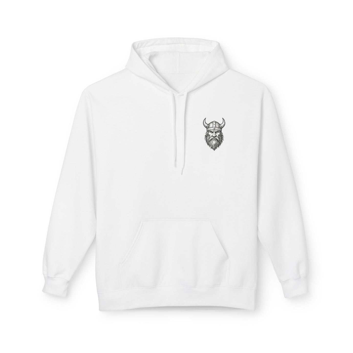 Wikinger Hoodie Unisex – Nordic Warrior Kapuzenpullover mit Bart & Helm Design | Viking Streetwear