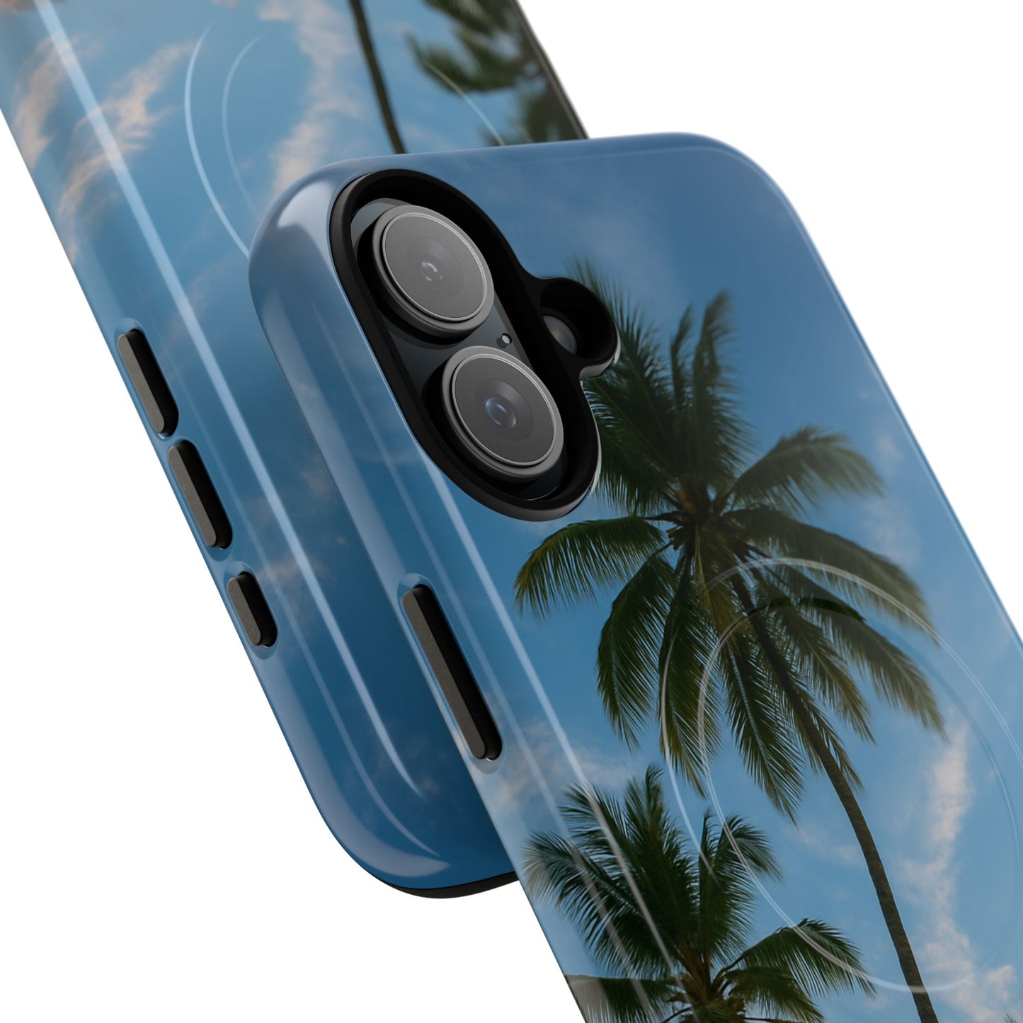 Tropische Sonnenuntergang Handyhülle mit Palmen – Sommer Vibes Case für iPhone & Android | Tropisches Strandmotiv