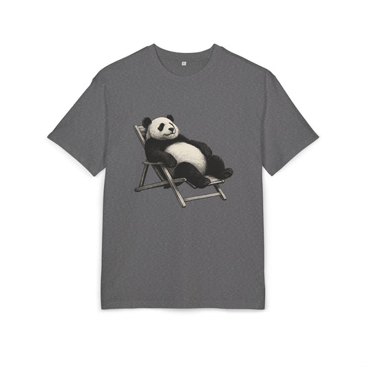 Chillender Panda (Brustprint) – Cooles Tiermotiv | Unisex Funshirt