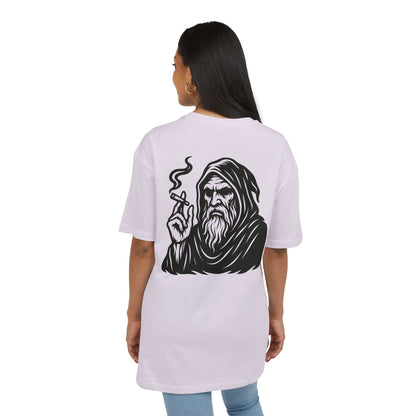 Mystic Wizard T-Shirt (Rückenprint)– Dunkler Magier mit Zigarre Motiv – Gothic Streetwear für Männer & Frauen