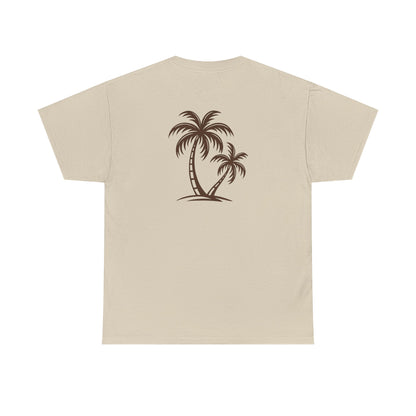 Palmen T-Shirt Unisex – Sommerliches Strandmotiv im Boho Look | Tropisches Design aus 100 % Baumwolle