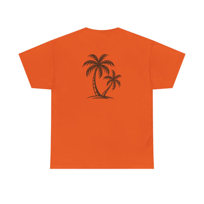Palmen T-Shirt Unisex – Sommerliches Strandmotiv im Boho Look | Tropisches Design aus 100 % Baumwolle