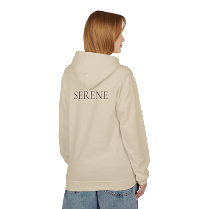 SERENE Hoodie (Rückenprint) – Unisex Midweight Fleece | Nachhaltige Streetwear mit Komfort & Stil
