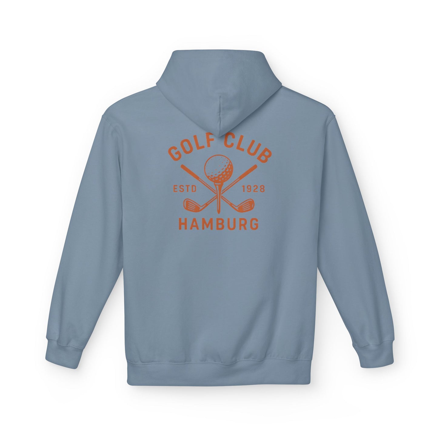 Vintage Golf Club Hamburg Hoodie (Rückenprint) – Retro Kapuzenpullover Estd. 1928 für Herren & Damen