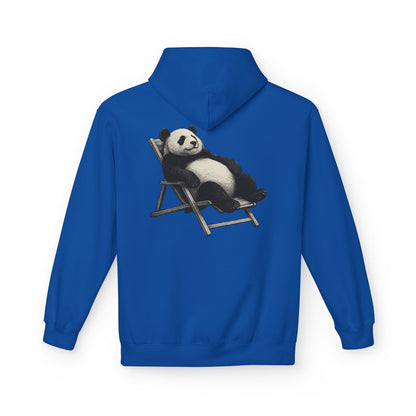 Chillender Panda (Rückenprint) - Unisex Midweight Fleece | Nachhaltige Streetwear mit Komfort & Stil