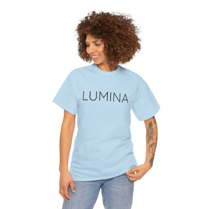 LUMINA T-Shirt Unisex (Brustprint) – Nachhaltiges Heavy Cotton Tee aus 100% Baumwolle, Streetwear Basic & Geschenkidee
