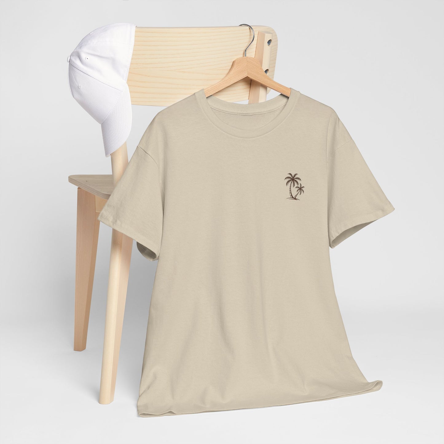 Palmen T-Shirt Unisex – Sommerliches Strandmotiv im Boho Look | Tropisches Design aus 100 % Baumwolle
