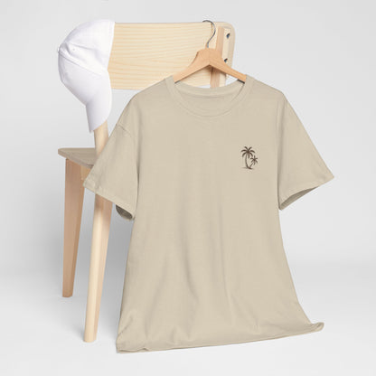 Palmen T-Shirt Unisex – Sommerliches Strandmotiv im Boho Look | Tropisches Design aus 100 % Baumwolle