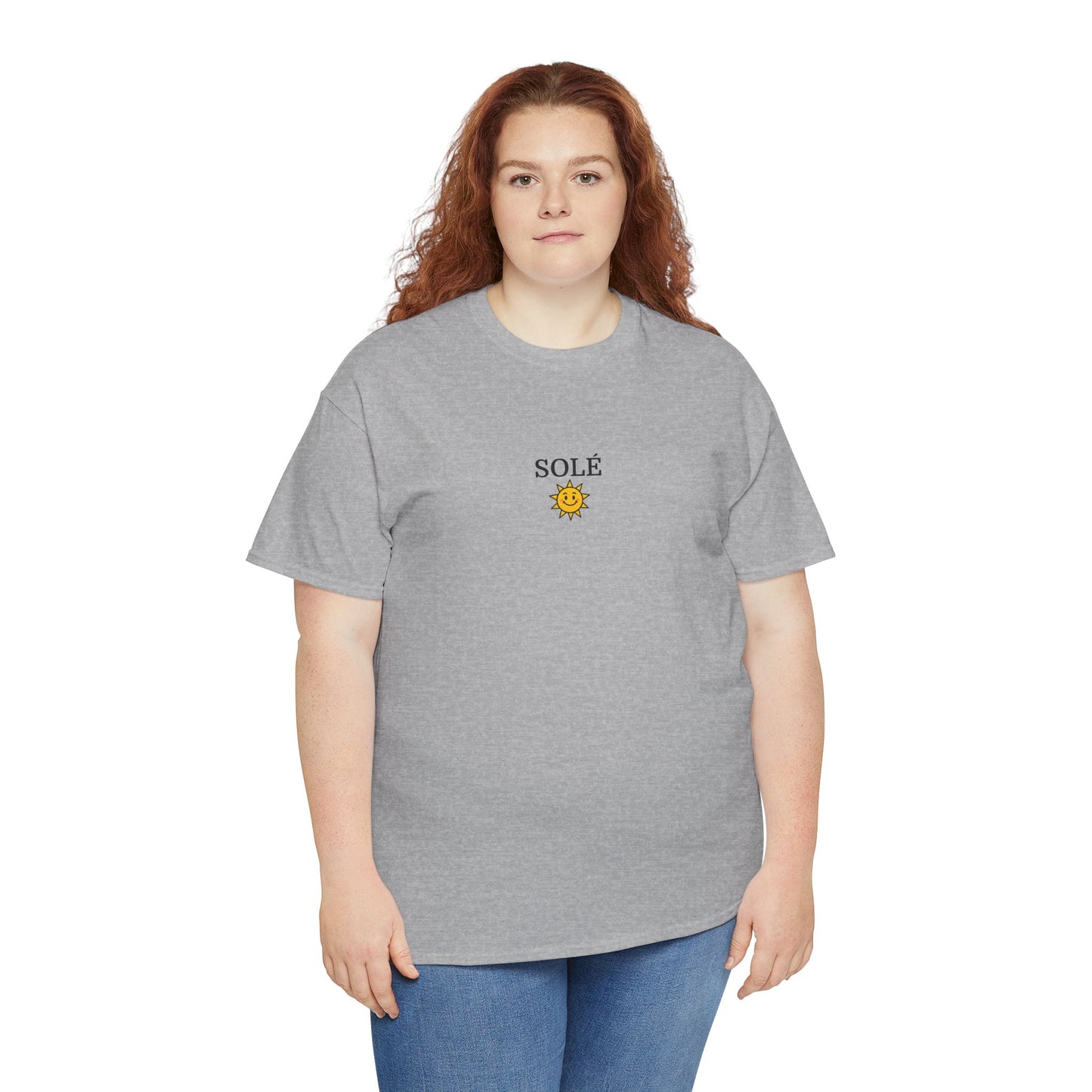 SOLÉ T-Shirt (Brustprint) – Unisex Heavy Cotton Tee | Nachhaltige Streetwear aus 100% Baumwolle