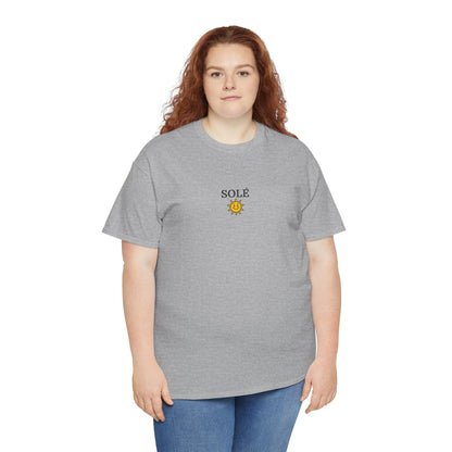 SOLÉ T-Shirt (Brustprint) – Unisex Heavy Cotton Tee | Nachhaltige Streetwear aus 100% Baumwolle