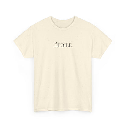 ÉTOILE T-Shirt (Brustprint) – Unisex Heavy Cotton Tee | Minimalistische Streetwear aus nachhaltiger Baumwolle