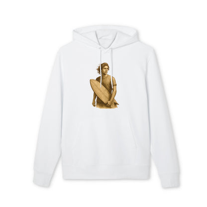 Surfer Hoodie Unisex (Brustprint) – Oversized Kapuzenpullover mit Surfer-Print | Retro Beach Style für Männer & Frauen