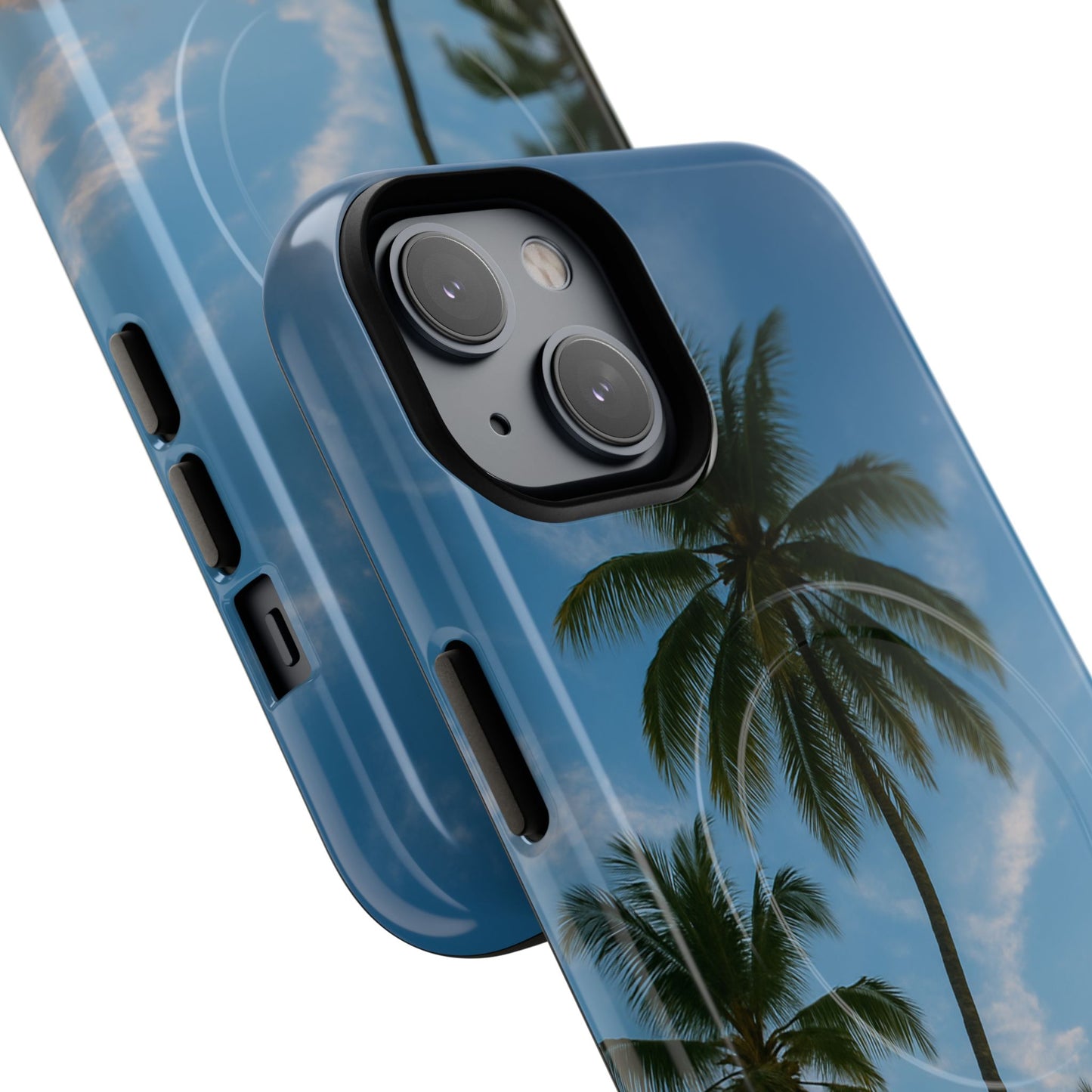 Tropische Sonnenuntergang Handyhülle mit Palmen – Sommer Vibes Case für iPhone & Android | Tropisches Strandmotiv