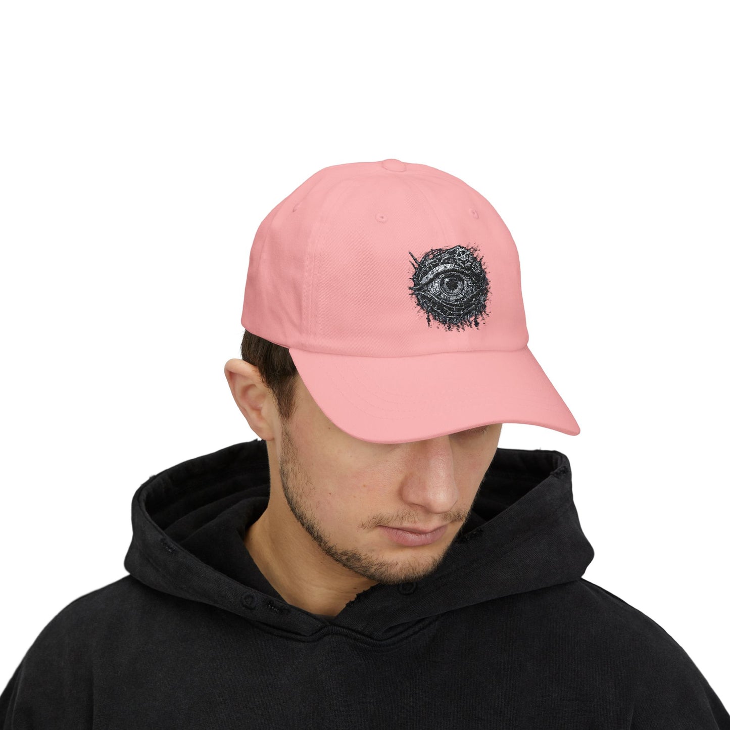 Biomechanisches Auge Cap – Cyberpunk Kappe mit Zahnrädern & Kabeln | Verstellbare Unisex Techwear Basecap