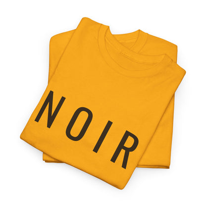 NOIR T-Shirt Unisex (Brustprint) – Nachhaltiges Heavy Cotton Tee aus 100% Baumwolle, Minimalistische Streetwear & Geschenkidee