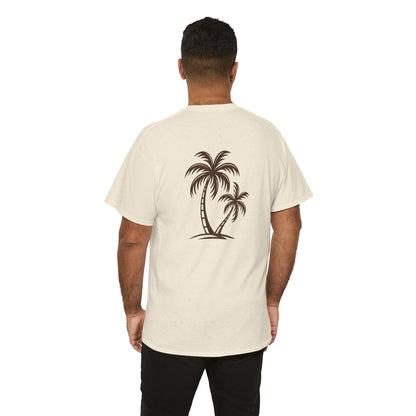 Palmen T-Shirt Unisex – Sommerliches Strandmotiv im Boho Look | Tropisches Design aus 100 % Baumwolle