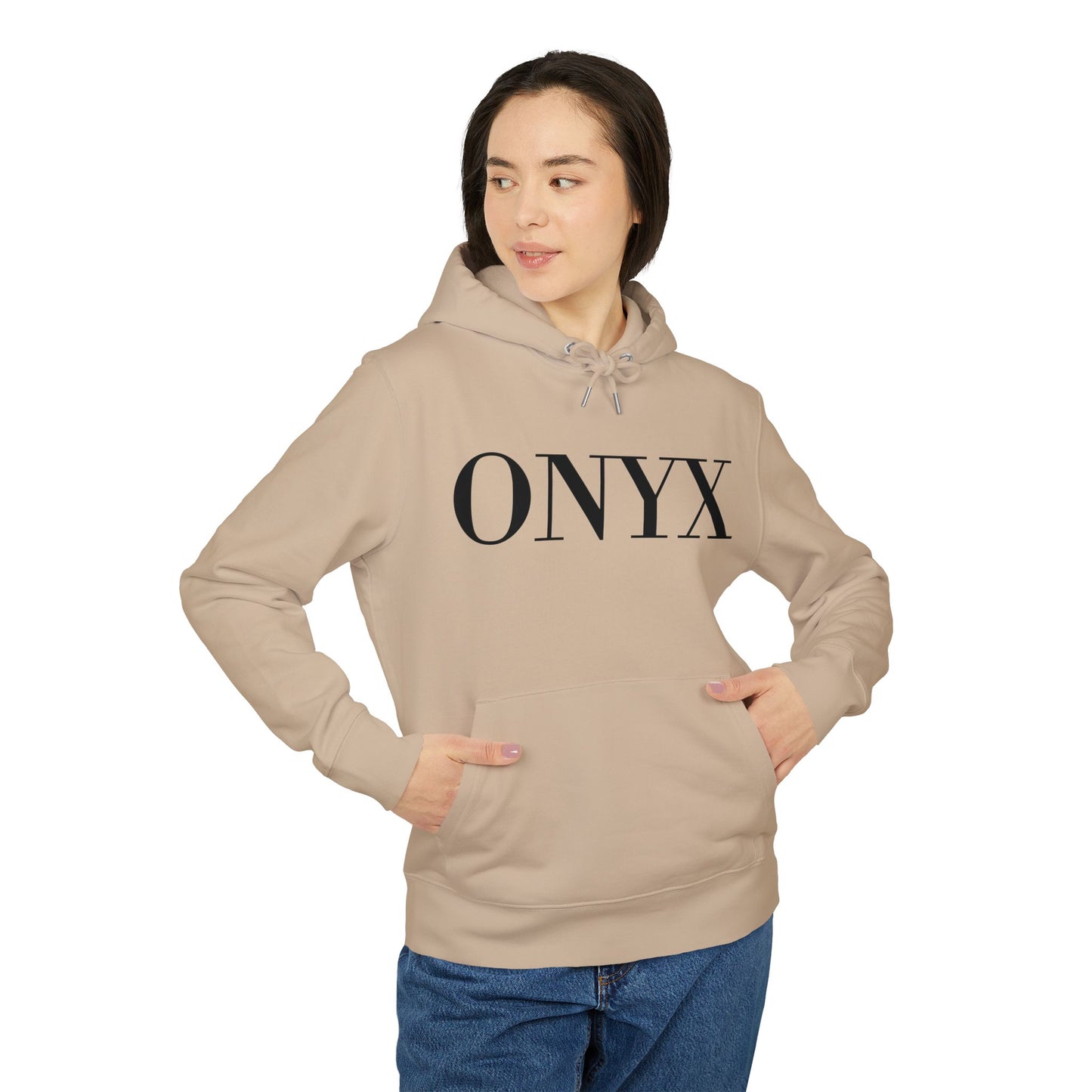 ONYX Hoodie (Brustprint) – Oversize Kapuzenpullover im minimalistischen Streetwear-Design für Damen & Herren