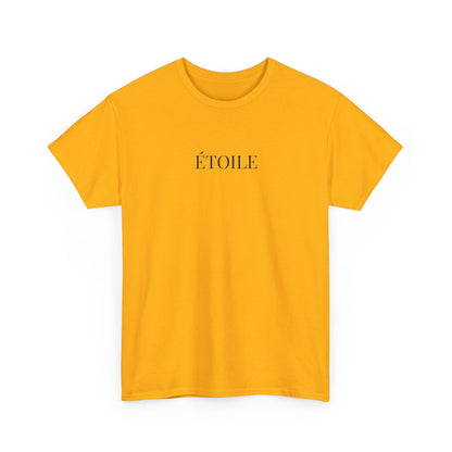 ÉTOILE T-Shirt (Brustprint) – Unisex Heavy Cotton Tee | Minimalistische Streetwear aus nachhaltiger Baumwolle