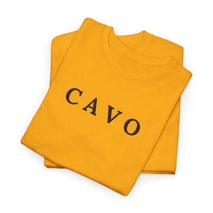CAVO T-Shirt (Brustprint) – Unisex Heavy Cotton Tee | Nachhaltige Streetwear aus 100% Baumwolle