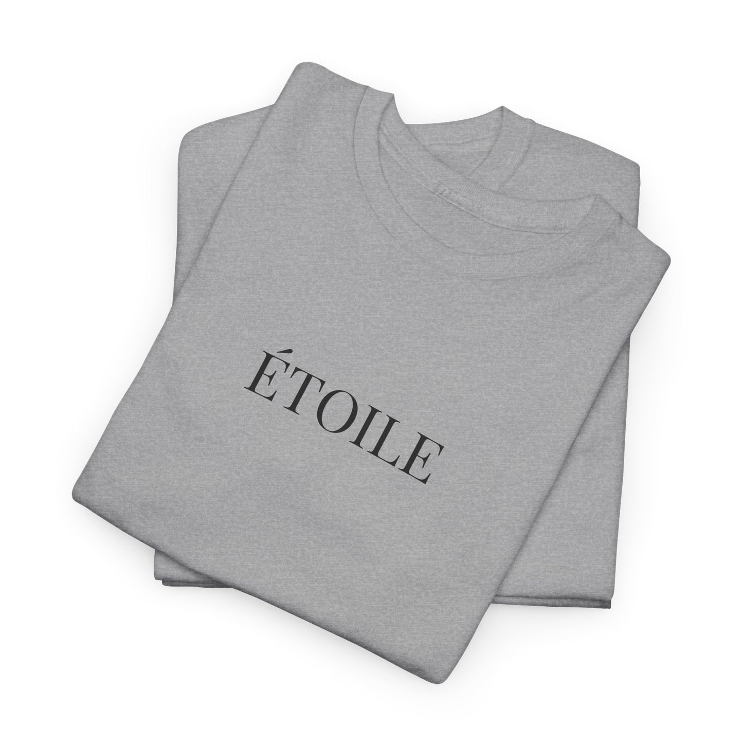 ÉTOILE T-Shirt (Brustprint) – Unisex Heavy Cotton Tee | Minimalistische Streetwear aus nachhaltiger Baumwolle
