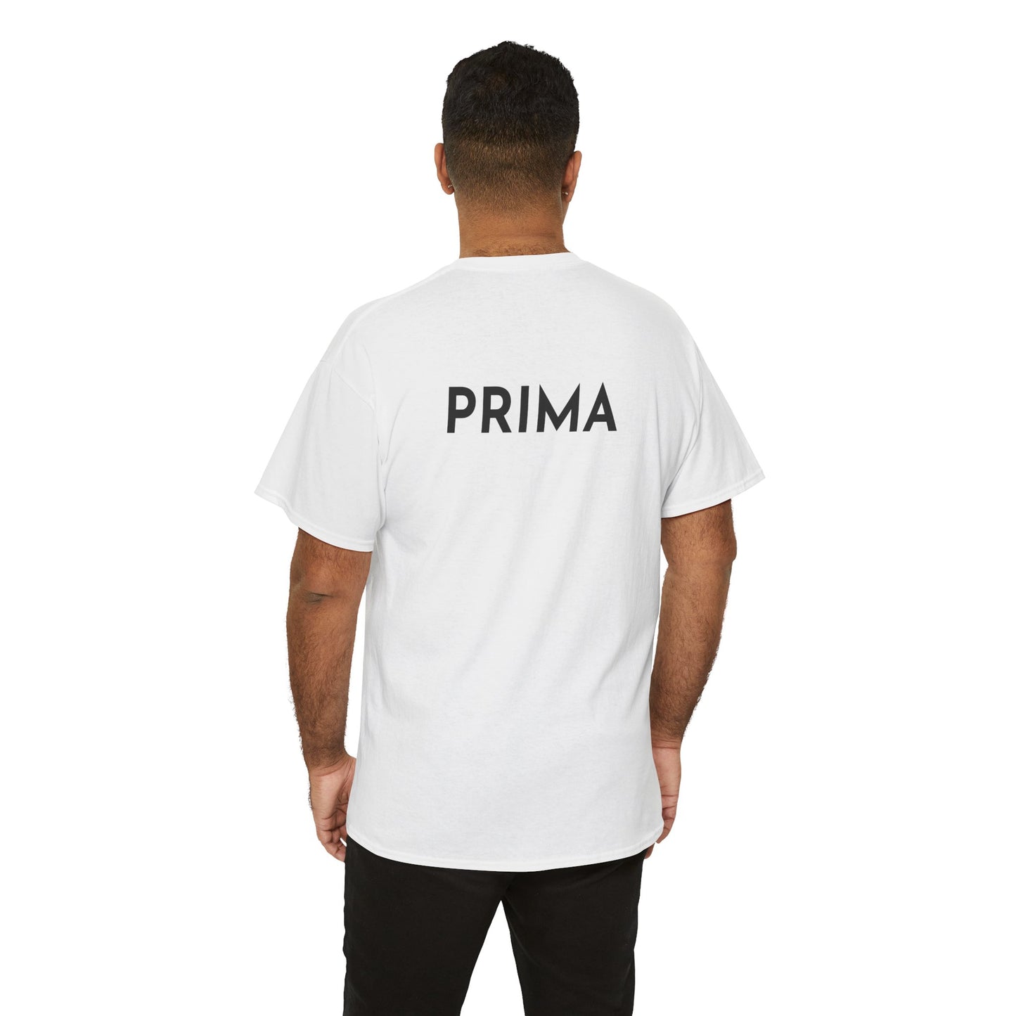 PRIMA T-Shirt (Rückenprint) – Unisex Heavy Cotton Tee | Nachhaltige Streetwear aus 100% Baumwolle