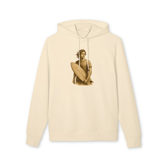 Surfer Hoodie Unisex (Brustprint) – Oversized Kapuzenpullover mit Surfer-Print | Retro Beach Style für Männer & Frauen
