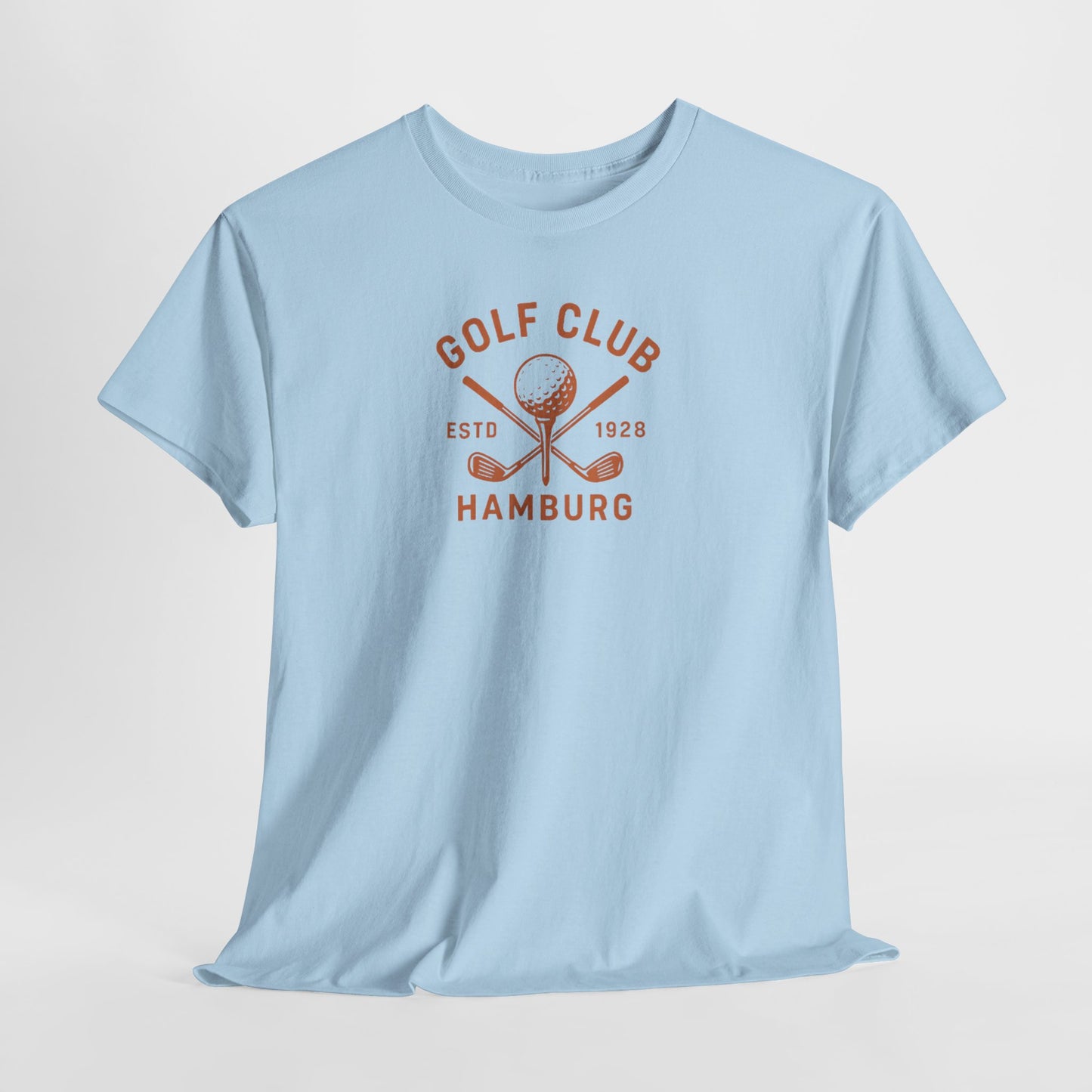Vintage Golf Club Hamburg T-Shirt (Brustprint) – Estd. 1928 Retro Golfshirt für Herren & Damen