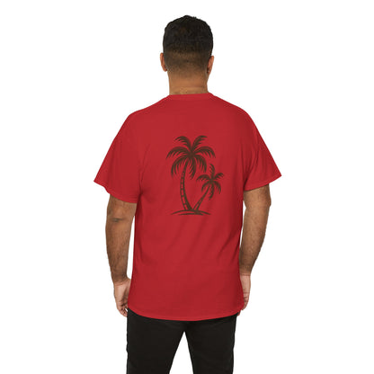 Palmen T-Shirt Unisex – Sommerliches Strandmotiv im Boho Look | Tropisches Design aus 100 % Baumwolle